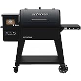 Pit Boss 850 Navigator Series WiFi &amp; Bluetooth Wood Pellet Grill &amp; Smoker, Flame Broiler and LCD Digital Controller, 932-Sq. In. Cook Space, 180&deg;F to 500&deg;F Temp Range, Meat Probe, 30 lb. Hopper