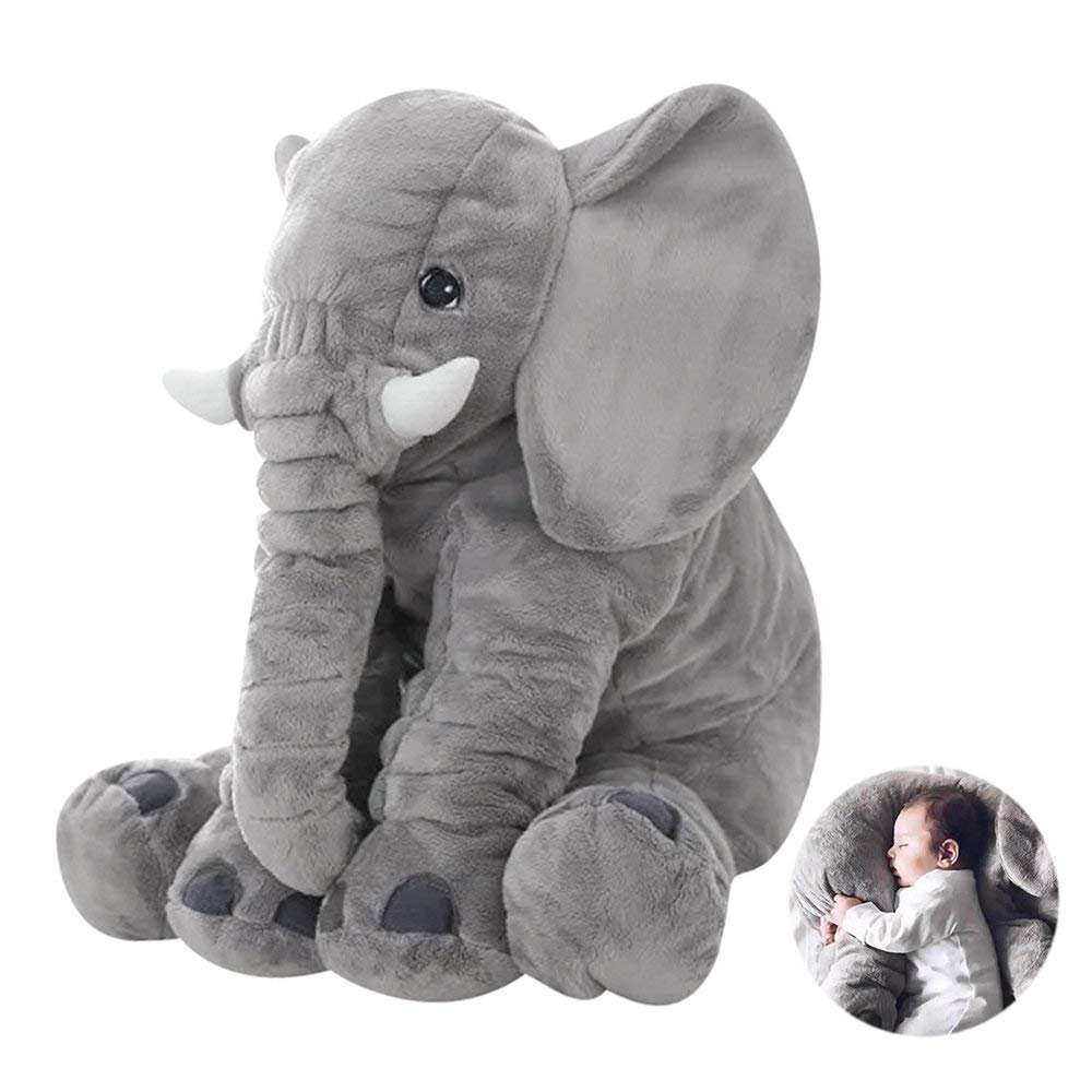 Coussins Et Accessoires Decoration De La Maison Napravi Rs Totallyfashion Grand Oreiller En Peluche Pour Bebe Motif Elephant Gris 60 Cm 40 Cm