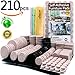 Furniture Pads Self Adhesive Felt Furniture Pads 210pcs Two Color Assorted Size Heavy Duty Furniture Felt Pads Chair Leg Floor Protectors for Furniture Feet Protect Laminate Hardwood Floors No Scratch