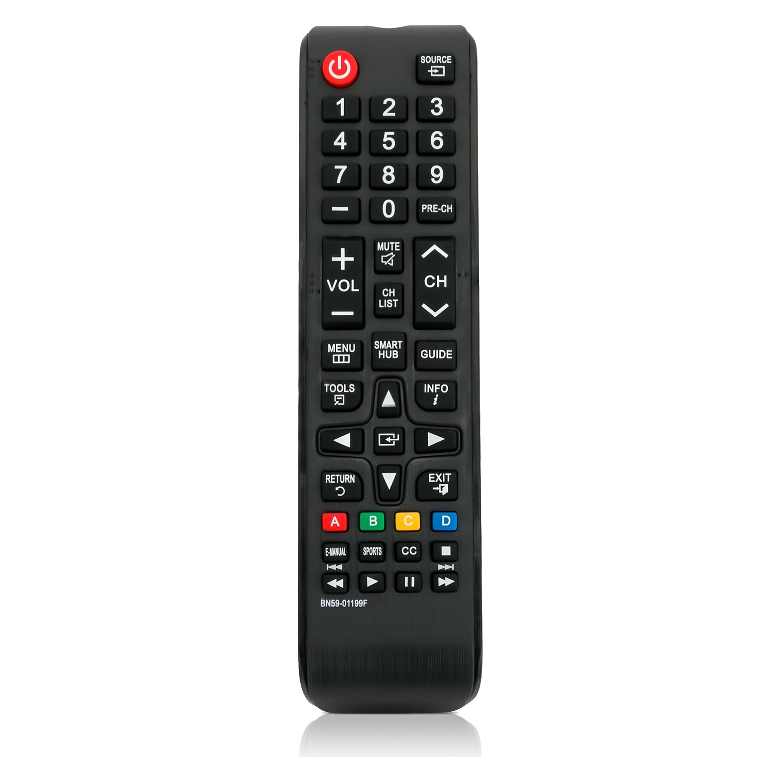 Photo 1 of BN59-01199F Replaced Universal TV Remote Control fit for Samsung LED HDTV 7500 9500 6200 6520 Series UN32J5205 UN40JU6700 UN48JU6700 UN55JU6700 UN65JU6700 BN5901199F