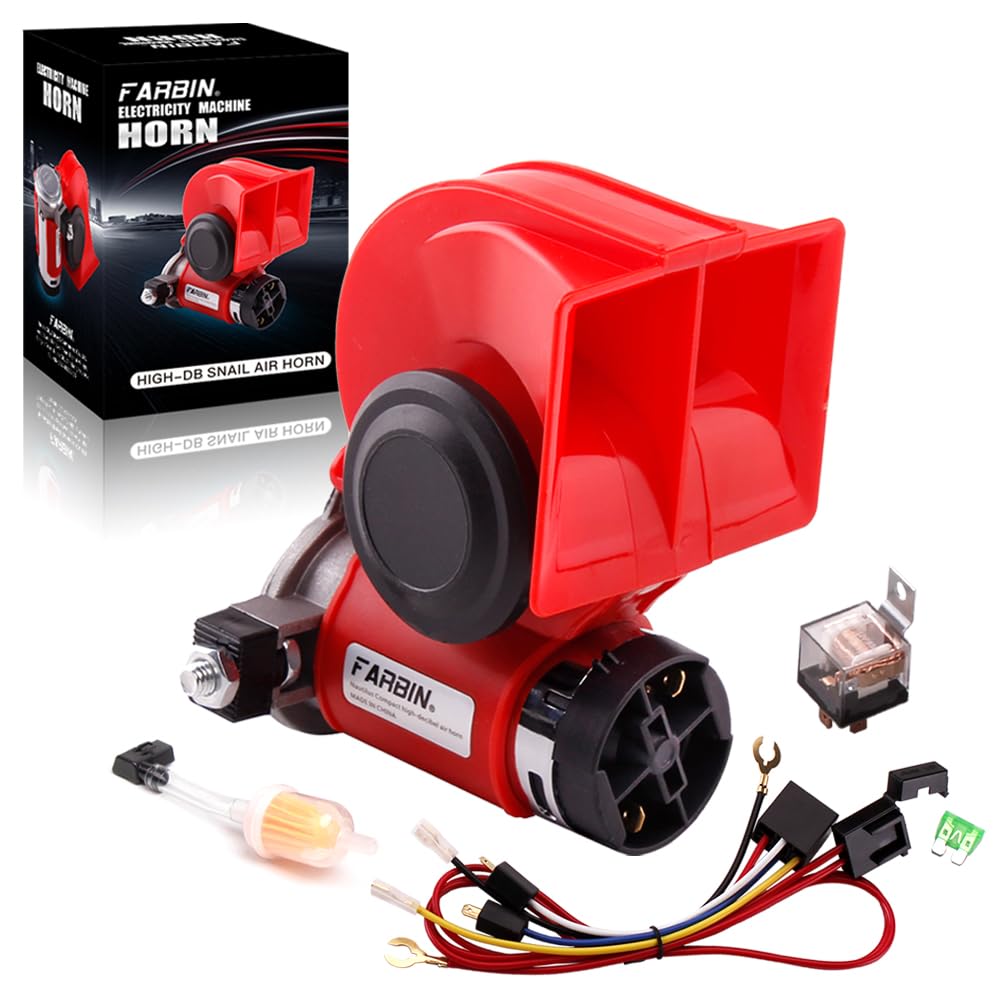 Photo 1 of FARBIN 12V Horn Loud Air Horn Kit with Relay Train Horn for Truck Car Motoroycle Golf Cart Boat CRV Jeeps