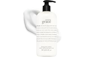 philosophy amazing grace firming body emulsion - luxury scented body lotion - formulated with shea butter for fast absorbing hydration - skin feels soft and smooth - suitable for all skin types