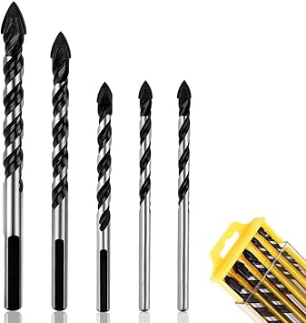 Fliesenbohrer Steinbohrer Glasbohrer Hartmetallbohrer Jestool 5pcs Bohrer Set Fur Fliesen Beton Ziegel Glas Kunststoff Marmor Und Holz Fur Bohrmaschinen 3 Mm 4mm 5mm 6mm 8mm Amazon De Baumarkt