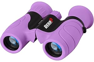 REAPP Binoculars for Kids High-Resolution 8x21, Gift for Boys & Girls Shockproof Compact Kids Binoculars for Bird Watching, Hiking, Camping, Travel, Learning, Spy Games & Exploration (Purple)