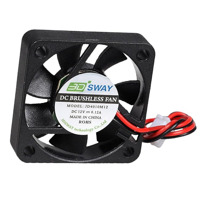 Turbo Cooling Fan DC Brushless Fan 12V 0.12A 40x40x10mm Amazon.in