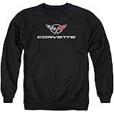 Chevrolet Corvette Modern Emblem Unisex Adult Crewneck Sweatshirt for Men and Women