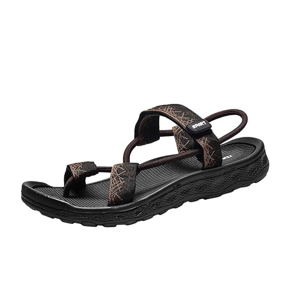 Makalon Paare Gummiband Flache Strand Sandalen Slide Skid Schuhe Sommer Outdoor Mode Lässig Tägliche Wander Sandalen Gemütlic