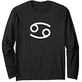 Cancer Symbol Zodiac Sign Horoscope Long Sleeve T-Shirt
