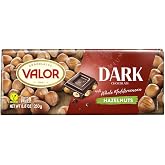 Valor. Dark Chocolate with whole Mediterranean Hazelnuts. 250g (8.75oz).
