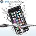 FITFORT  Waterproof Clear Protective Case for iphone 6/6s Plus (5.5-Inch) - Black&Crystal