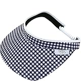 Glove It Black and White Gingham Visor
