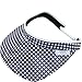 Glove It Black and White Gingham Visor