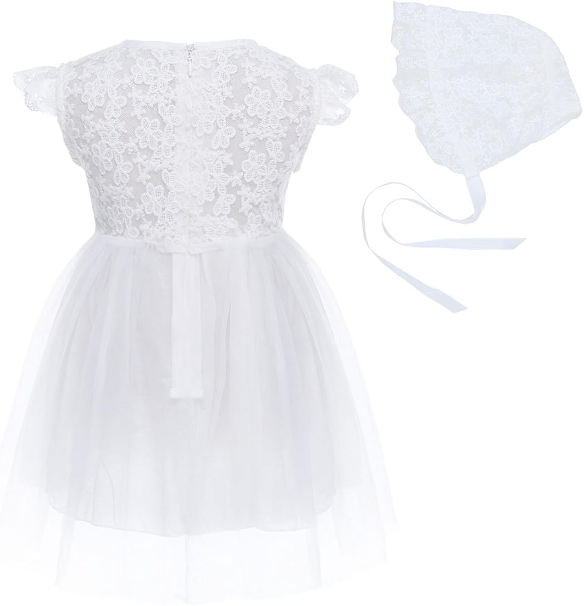 Iiniim Robe De Bapteme Communion Blanches Bebe Enfant Dentelle Robe De Ceremonie Mariage Soiree Tutu Pour Fille Fete Noel Anniversaire Cadeau Robe 3 24 Mois Robes Vetements