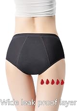 ZVZK Period Pants Heavy Flow 30ML Absorbent Women Leak Proof Panty S Pack of 3 view 8
