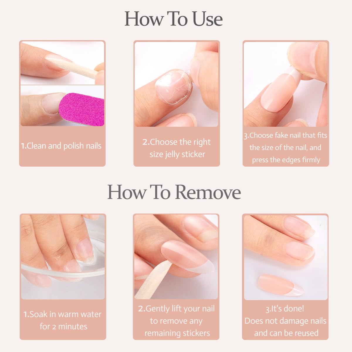 Hot Pink Press on Nails Short Square Fake Nails Pink False Nails with Designs Solid Colour Acrylic Glossy Full Cover Glue on Nails Press ons Cute Artificial Stick on Nails for Women Manicure 24 Pcs - Image 7