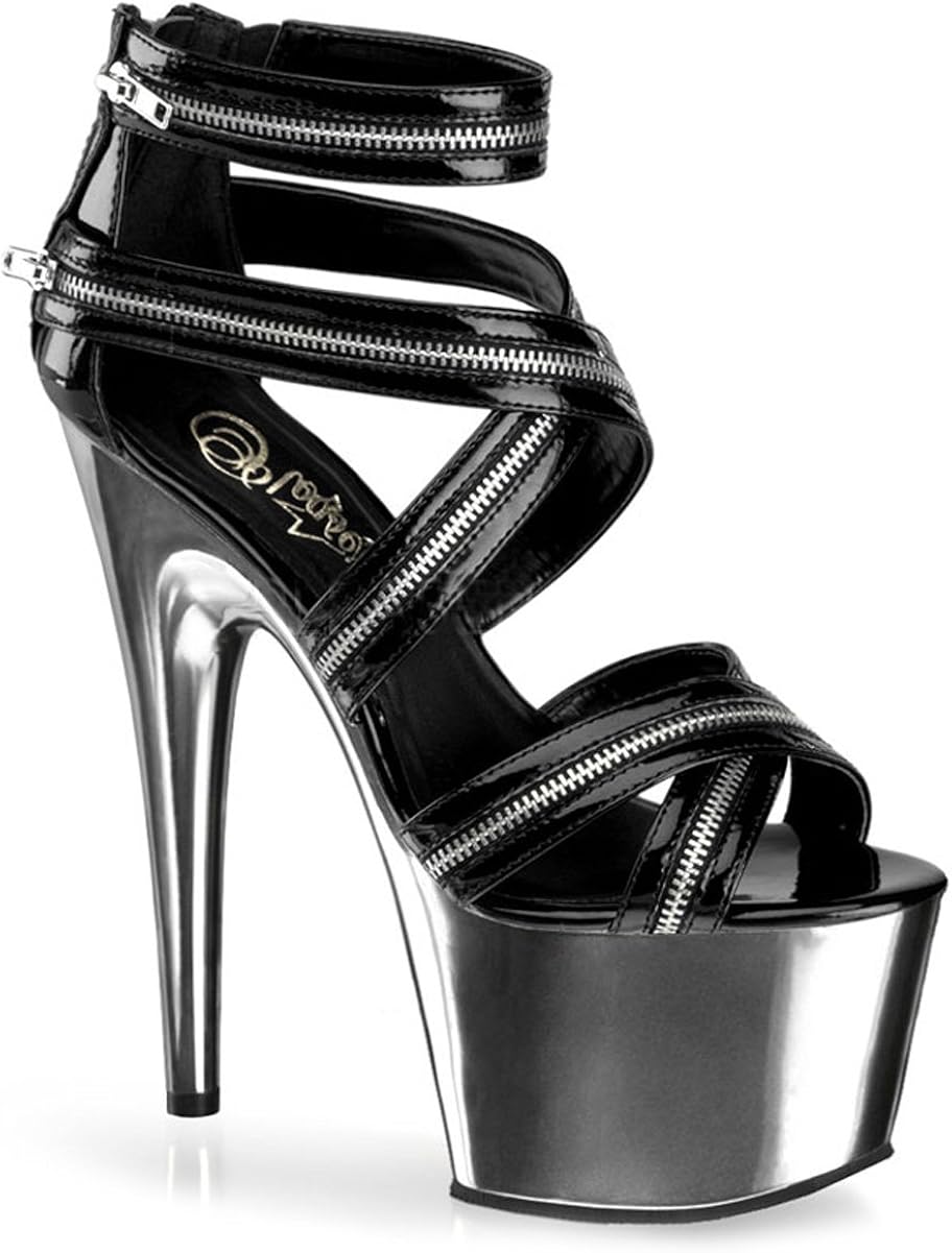 high platform sandals black