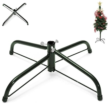 ADESHOP Künstlicher Weihnachtsbaum Ständer Grüner Metallhalter Basis