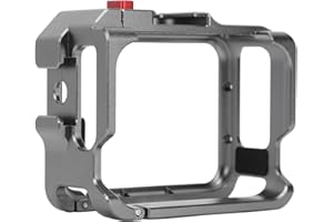 ASHATA Aluminum Frame Cage for Insta 360 GO 3S for GO 3, Metal Protective Housing Case with Cold Shoe Mount for GO 3 3S Acces