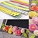 Bilipala Paper Quilling DIY Flowers Petal Shapes Quilling Paper Strips, 8 Types, 9 Colors, 72 Strips