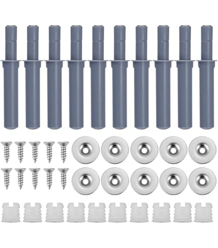 Sourcing Map Lot De 2 Loquets Magnétiques Pour Porte D'armoire, 10,7 X