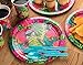 Disposable Dinnerware Set - Serves 24 - Tropical Party Supplies for Birthdays, Parrot Designs - Includes Plastic Knives, Spoons, Forks, Paper Plates, Napkins, Cups