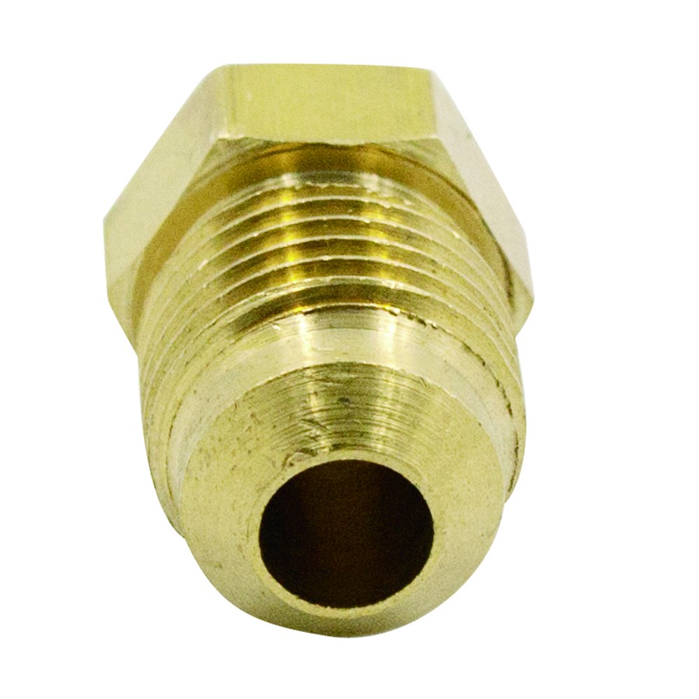 SAE 45 Degree Flare Plug 1/4 Tube OD（5 pcs） Legines Brass Tube Fitting