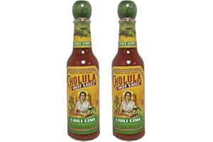 EMMANDSOPHIE Cholula Hot Sauce, Chili Lime Gluten Free Mexican Spice Blend - 5 oz, 2 Pack Bottles