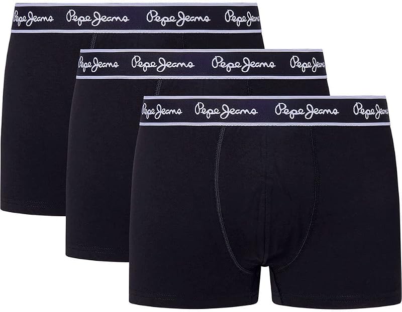 Herren Trunks (3er Pack), Schwarz (Black), M