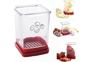 PAOBTEIY Cup Slicer,Fruit and vegetable fast slicer, Stainless Steel Fruit Slicer Cup Egg Slicer, Stainless Steel Strawberry Cutter, Kitchen Portable Slicing Tool Vegetable Cutting Kitchen Gadget (1)