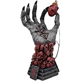Whbbbj Berserker God's Hand Statue, Berserk Statue Hand of God Sculpture, Skeleton Hand Figurine Decor, Resin Grim Reaper Devil Right Hand Crafts, Halloween Accessories Home Office Decoration