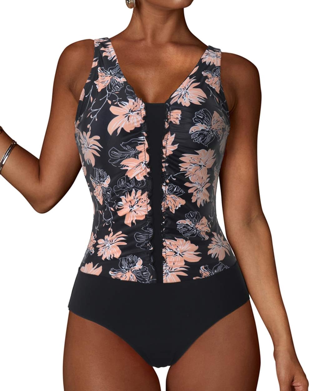 tummy control bathing suits amazon