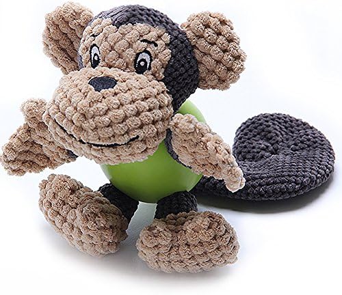 Pet Soothing Squeak Toys-Teeth Aids Vithink Dog Toy(pack of 1, Mokey)