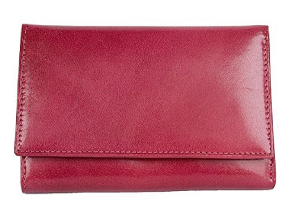 FLW Women's Middle Sized Pink Genuine Leather Wallet