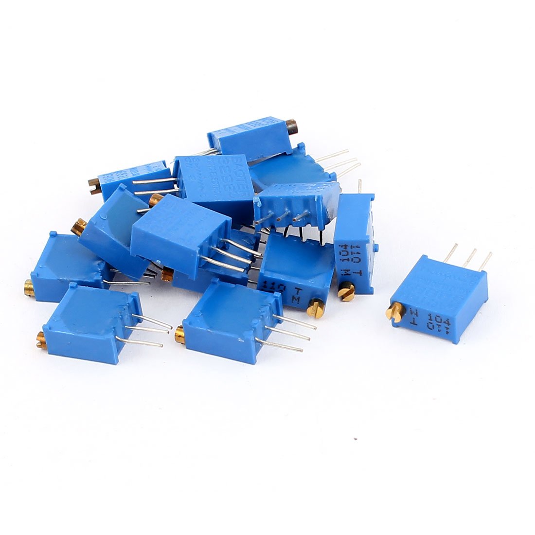 Sourcingmap 15 Pcs 3296W 100K ohm Multiturn Potentiometer Pot Variable Resistor