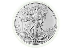 UNITED STATES MINT 2023 - American Silver Eagle .999 Fine Silver in Direct Fit Air Tite with our Certificate of Authenticity Dollar US Mint Uncirculated