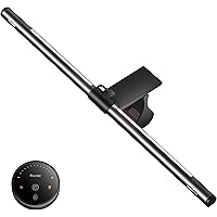 Quntis Curved Monitor Light Bar 20'', HY214 PRO Longer and Wider Backlight, Sliding Weighted Clip Fit for All Screens, Adjust