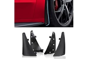 BILLFARO 4Pcs Extended Front & Rear Mud Flaps Splash Guard,Rock Guards Mudflap Fender Replacement for Corvette C8 Stingary Z51 2020-2024 for OEM 84263453 84263457