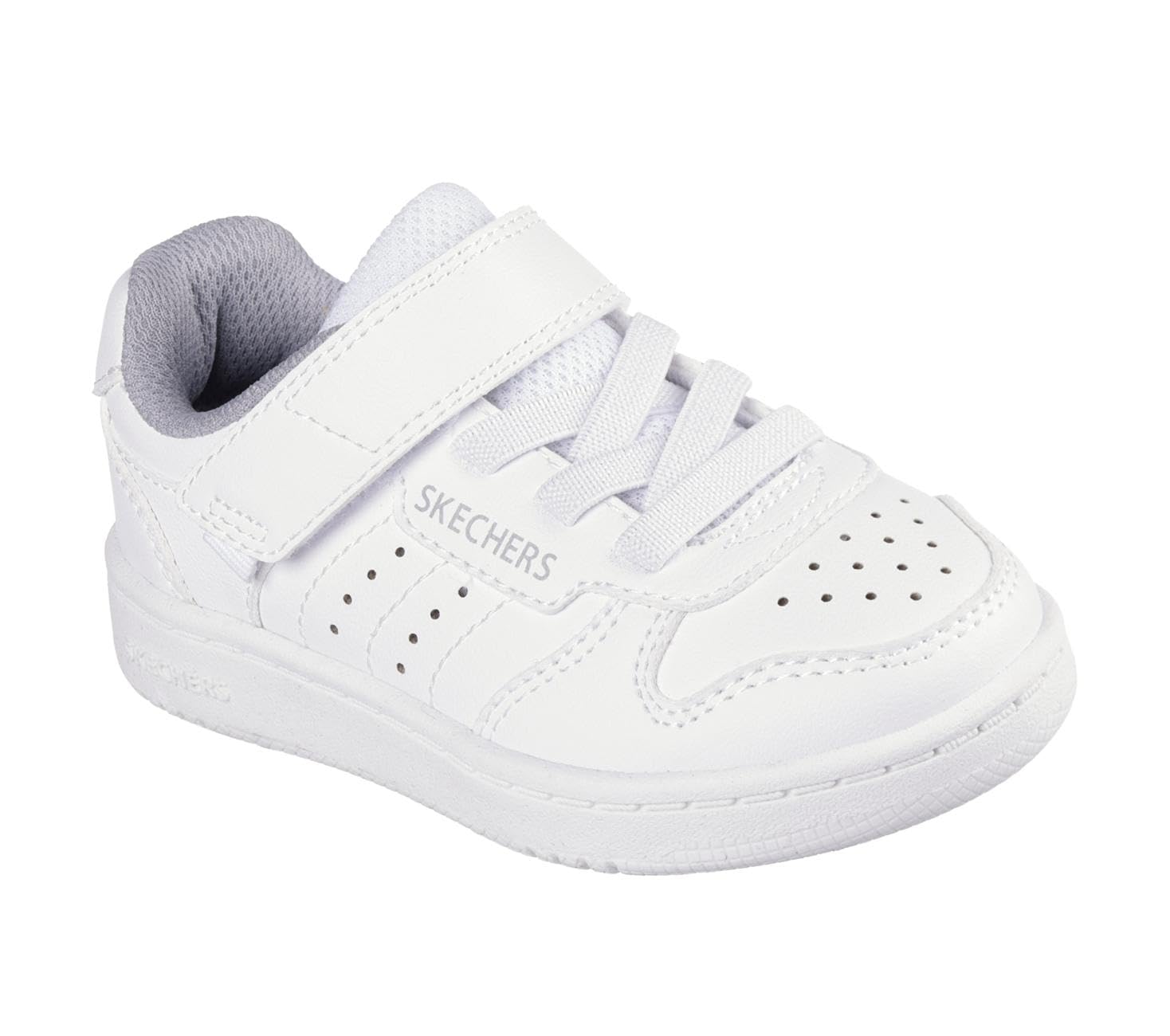 Skechers Kids Boys Quick Street Sneaker, White, 5 Toddler Image