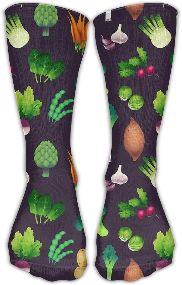 Vegetable Vegan Farmers MarketUnisex Comfortable Casual Crew Socks Sport Socks