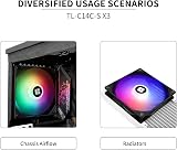 Thermalright TL-C14C-S X3 140mm ARGB PWM FDB 3-Pack CPU Case Fans 1500RPM view 6