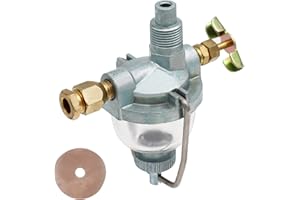 THUNDERMINGO Glass Fuel Sediment Bowl AM3100T 355142R91 Assembly for John Deere Tractor 1010 320 330 40 420 430 440 M Allis Chalmers Farmall IH Tractor Cub Super A B C AV D14 D17 D19 Replace AT326991