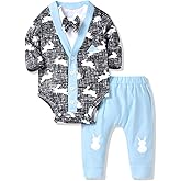 Aalizzwell Newborn Infant Baby Boys Easter Outfit