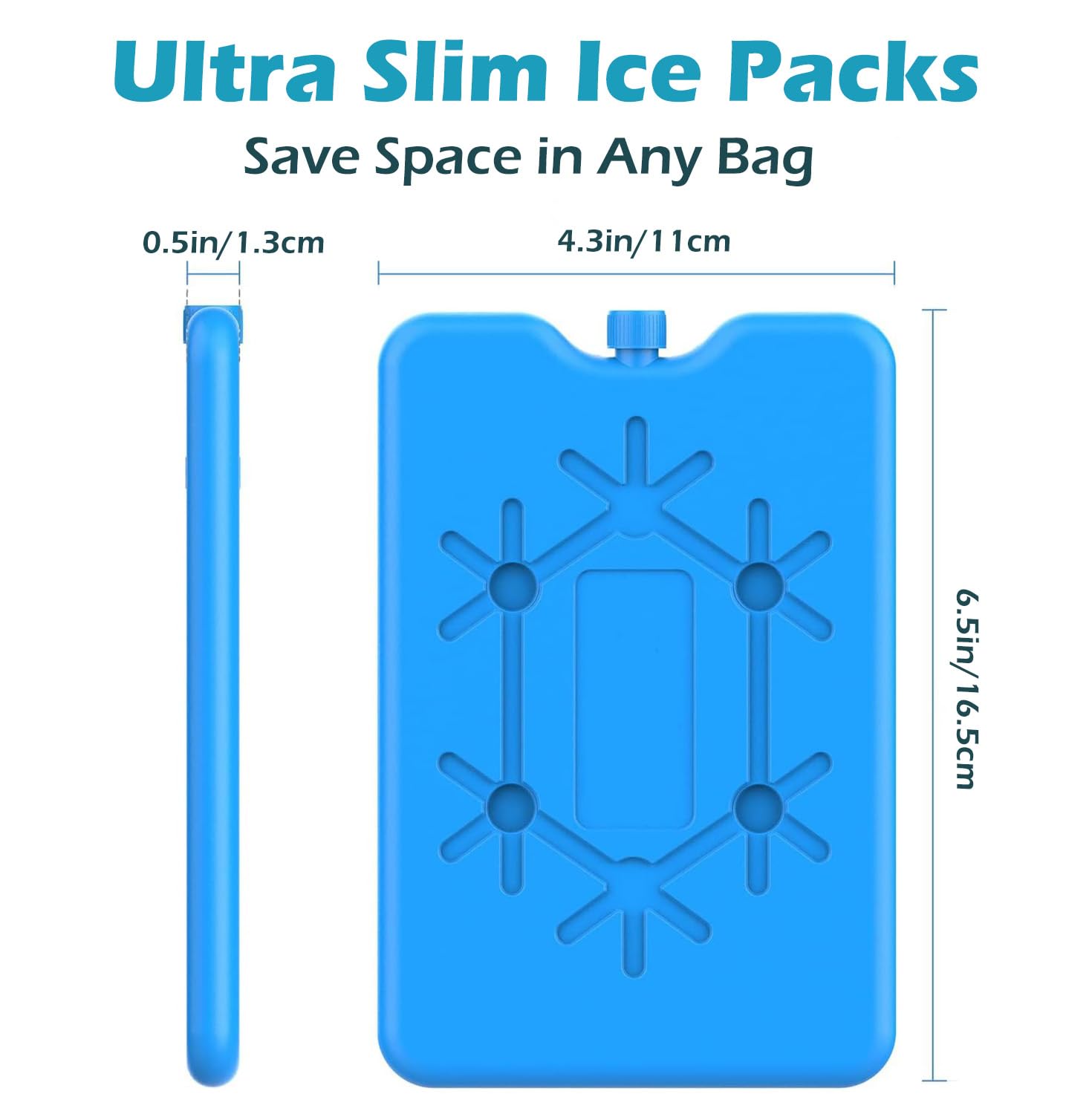 sunVigorous Kühlakkus für kühltasche - kühlakkus - 2 Stück à 200 ml-Wiederverwendbarer ultradünner kühlelement- Geeignet für Outdoor-Aktivitäten zum Mitnehmen, um Lebensmittel frisch zu halten 2