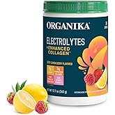 Organikа Electrolytes with Enhanced Collagen Powder for Women & Men - 13 oz - Zesty Lemon Berry-Flavored Effervescent Electrolyte & Collagen Drink Mix - Deep Hydration, Mobility, Skin, Hair, & Nails