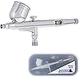 Master Airbrush Model G23 Multi-Purpose Dual-Action Gravity Feed Airbrush Set Kit, 0.3mm Tip, 1/3oz Fluid Cup, Cutaway Handle - User Friendly For All Levels, Spray Auto Graphics, Hobby, Cake, Body Art