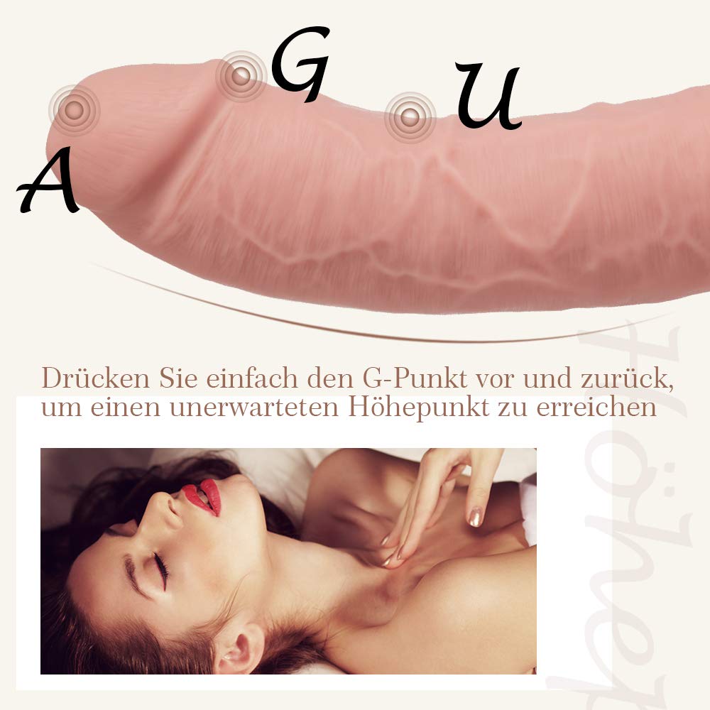 Realistische Dildo XL Klassische Dildo Sexspielzeug für Frauen Real Dong mit starken Nature Dildo Saugnapf Anal Plug Penis Weiches Silikon größe Eichel 21×5CM