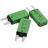 12V 30A Auto Reset Mini Fuse Circuit Breaker ATM Blade 30 Amp Fuses, UL | Gloaso 30 Amp Breakers 12 Volt Low Profile Self Resetting Fuses DC for Car, Automotive, RV, Truck, Solar, Boat, Marine, 3Pack