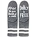 Enmoo Unisex Cotton Funny Socks Socks Master has Given a Socks for Men Women 1 dark Gary US 6-12