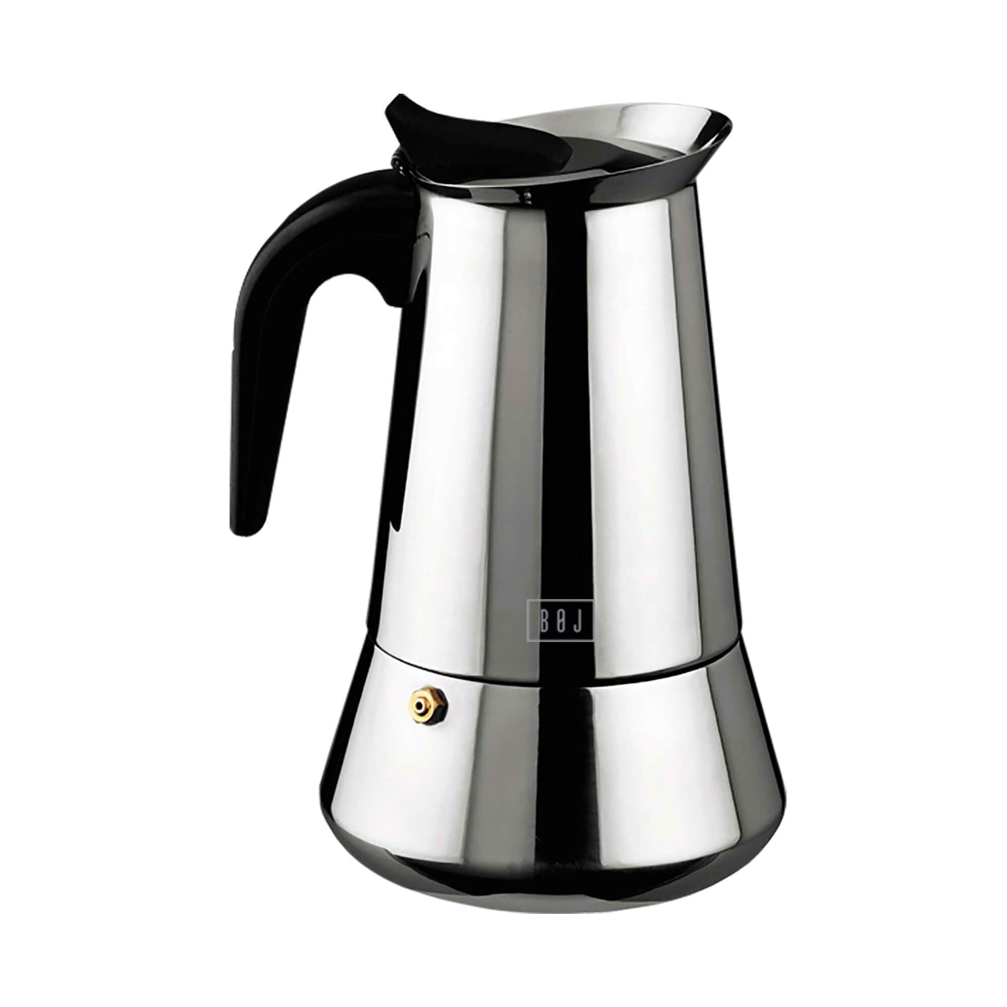 Boj Olaneta 01601204 Alondra 9 Cup Coffee Maker, Stainless Steel, Silver