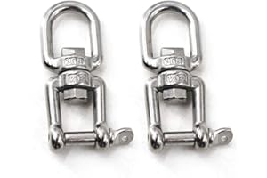 Flomore Jaw and Eye Swivel Shackle 304 Stainless Steel Boat Anchor Chain Connectors